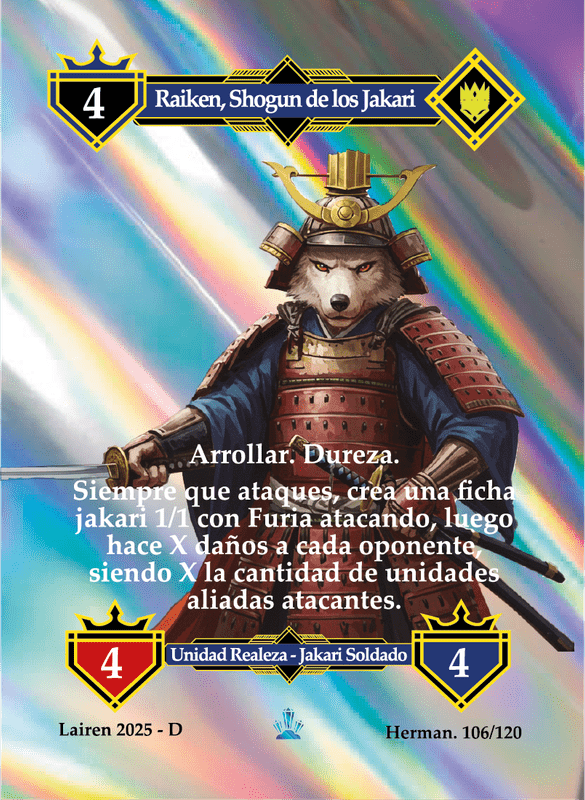 106 Raiken, Shogun De Los Jakari Metal - Coste 4