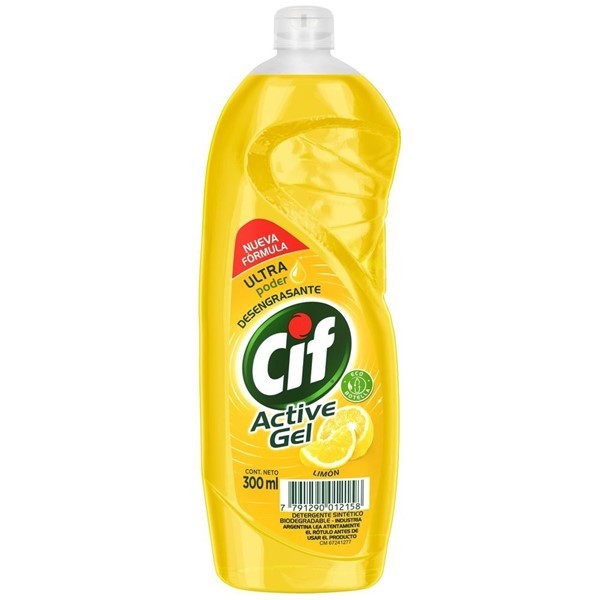 Cif Detergente Active Gel Limon 300  ml alt