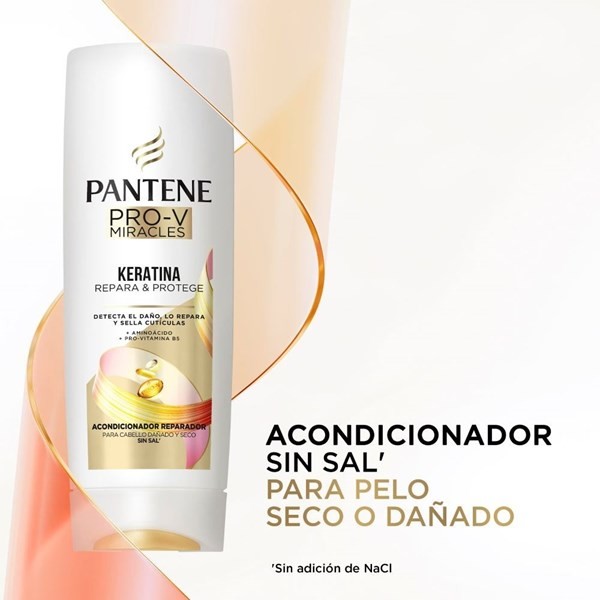 Pantene Acondicionador Sin Sal Keratina Con Pro Vitamina B5 200 ml alt