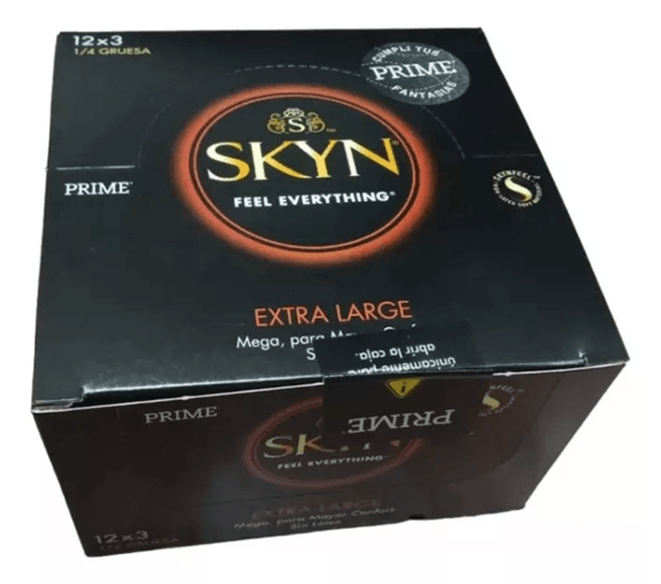 Prime Skyn Preservativos Extra Large Caja de 12X3 (36U)