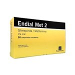 Roemmers Endial Met 2 Glimepiride + Metformina 2 / 1000 Mg x 30 Comp Recubiertos #1