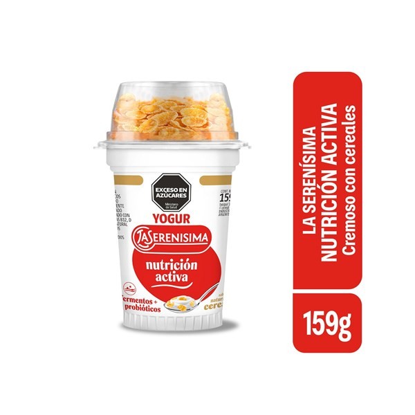 Yogur Entero Cremoso con Cereales la Serenísima Nutrición Activa 159 Grs (Yogur 145 g + Cereal 14G) #1