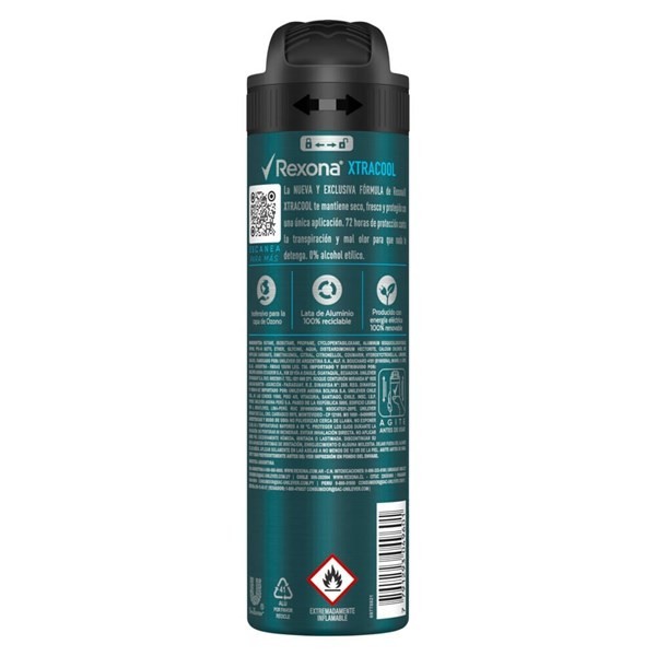 Desodorante Rexona Antitranspirante Men Xtracool x 150 ml alt
