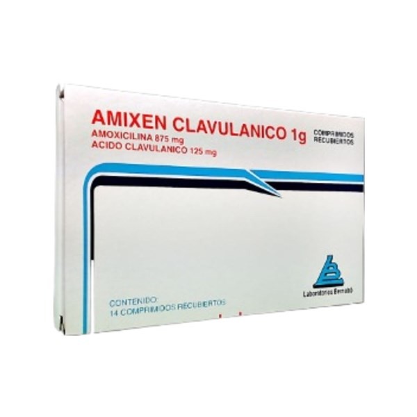 Bernabo Amixen Amoxicilina + Clavulanico 1 g x 14 Comp Recubiertos #1