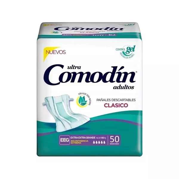 Comodin Pañales Rectos Xxg (50 Unidades)