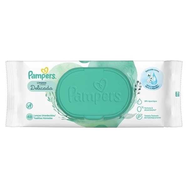 Pampers Toallitas Humedas Limpieza Delicada (48 Unidades) alt
