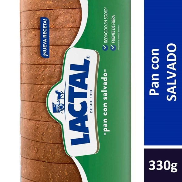 Pan De Salvado Lactal X 330 G #1