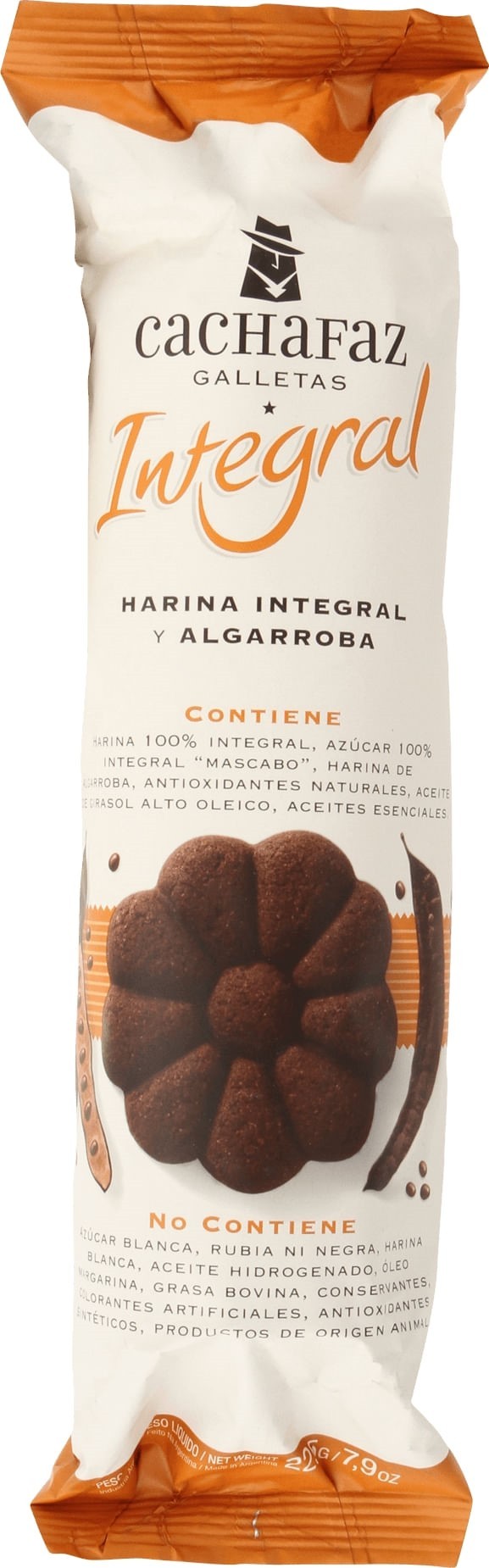 Galletitas Integral  Cachafaz Con Harina Integral Y Algarroba X 225 G