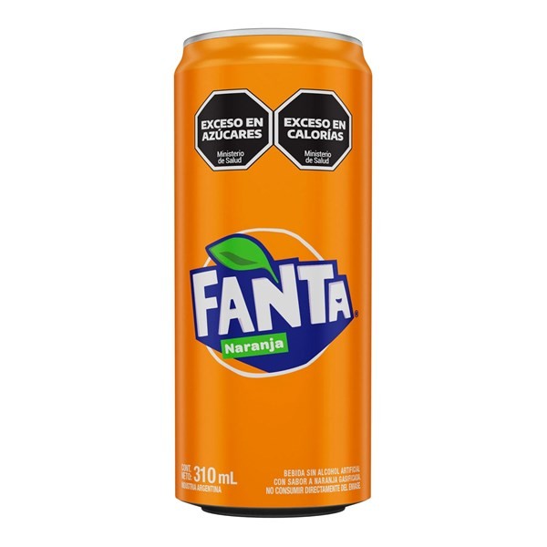Gaseosa Fanta Naranja Lata 310 cc. alt