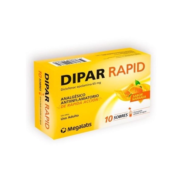 Dipar Rapid | 10 Sobres | diclofenac epolamina #1