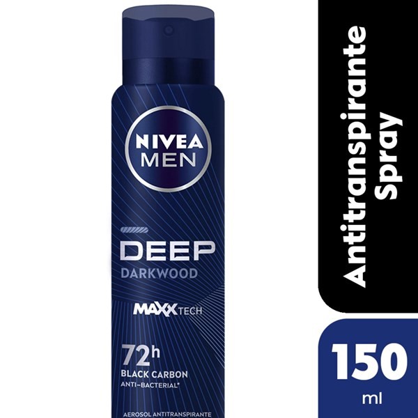 Desodorante Antitranspirante Nivea Men Deep Darkwood en Aerosol 150 ml #1