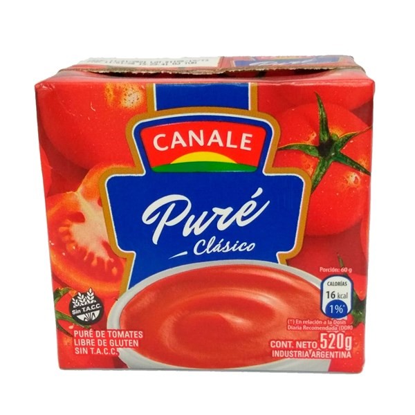 Puré De Tomate Canale 520 G.