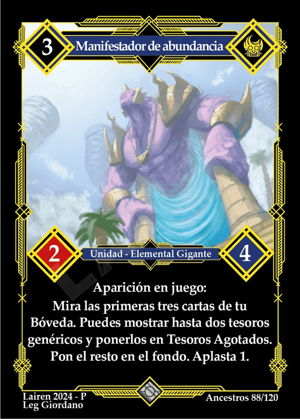 88 Manifestador De Abundancia - Coste 3