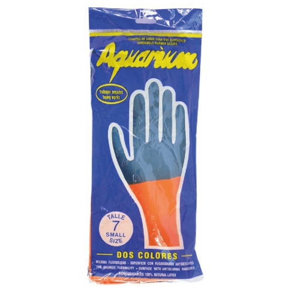 Aquarium Guante Doméstico Bicolor Talle 7 #1