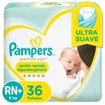 Pampers Pañales Premium Care Talle Rn+ (36 Unidades) #1
