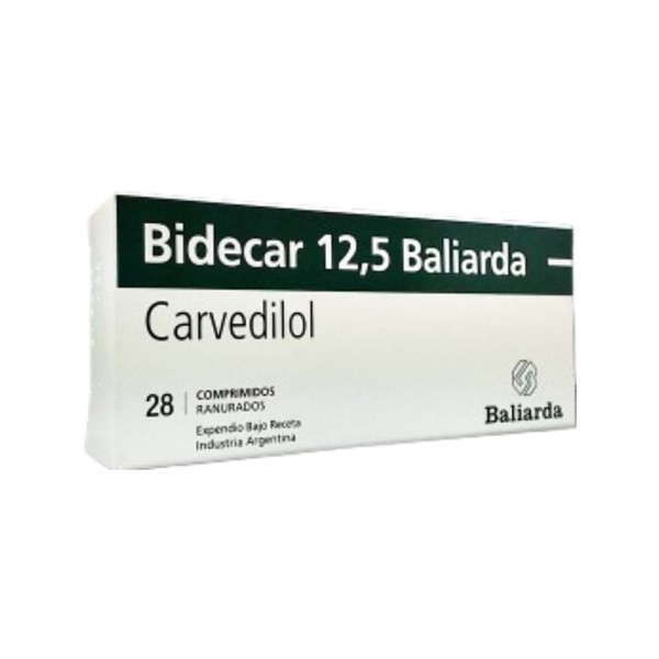 Baliarda Bidecar 12.5 Mg Carvedilol x 28 Comp Ranurados