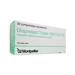 Montpellier Diapresan Triple Valsartán + Hidroclorotiazida + Amlodipino 160 / 12,5 / 10 Mg x 30 Comp #1