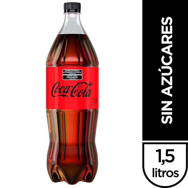 Gaseosa Cola Sin Azúcar Coca Cola Pet 1.5 L. #1