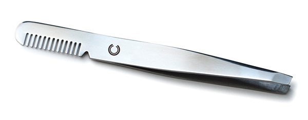 Basicare Pinza de Depilar Con Peine Para Cejas alt