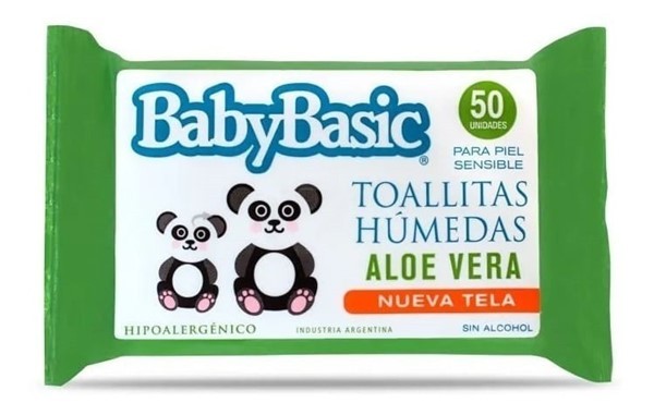 Baby Basic Toallitas Húmedas Extra Grosor Áloe Vera 50U