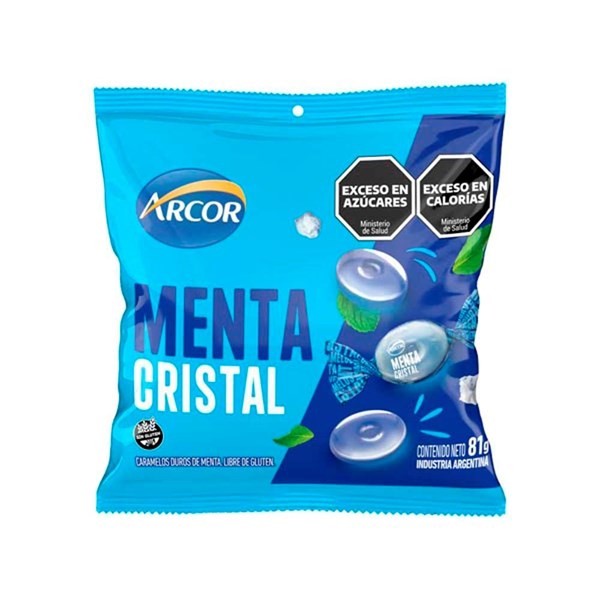 Caramelos Menta Cristal 80 grs Arcor