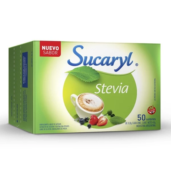 Sucaryl Edulcorante Stevia Por 50 Sobres