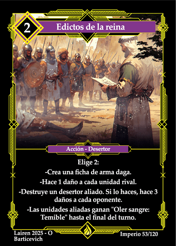 053 Edictos De La Reina Precon Enano/Desertor - Coste 2 #1