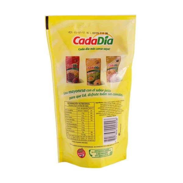 Aderezo Mayonesa Cada Día 250 gr alt