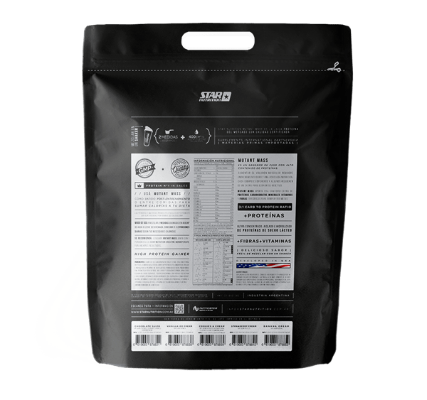 Star Nutrition Mutant Mass Sabor Frutilla 5 kg alt