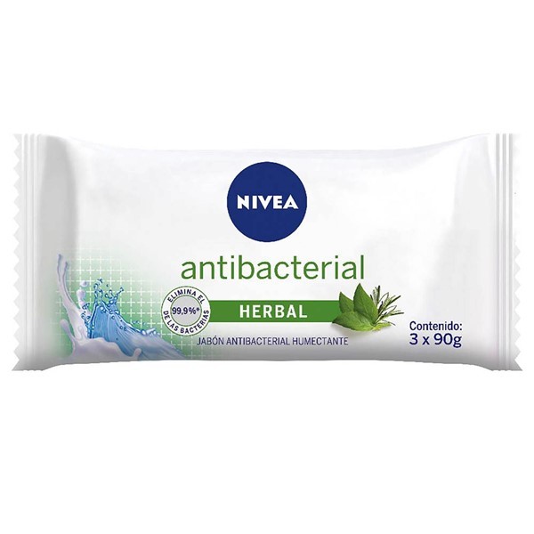 Jabón Antibacterial 3 En 1 3u x 90gr