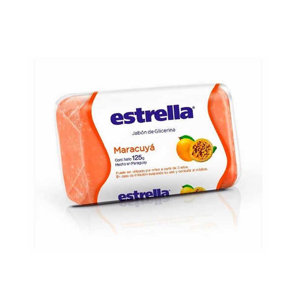 Estrella Jabon en Barra Glicerina Relax Maracuya 125 gr #1