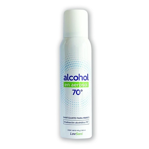 Lovsani Alcohol Sanitizante en Aerosol 150 ml #1