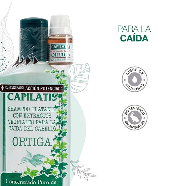 Capilatis Shampoo Con Concentrado Puro de Ortiga 410 ml alt