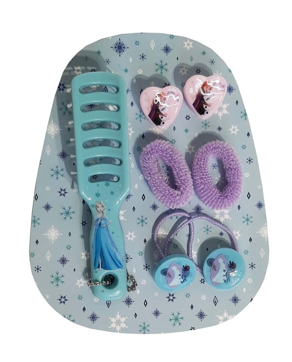 Frozen Set de Accesorios de Pelo (Mochila + Peine + Colita + Hebilla) alt