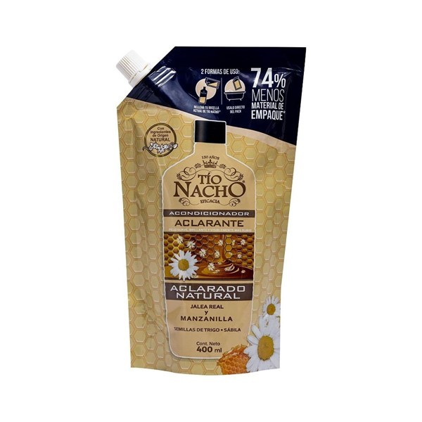 Tio Nacho Acondicionador Aclarante Doy Pack 400 ml alt