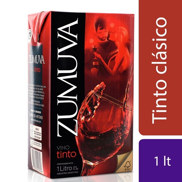 Vino Tinto Zumuva Brik 1 l. #1