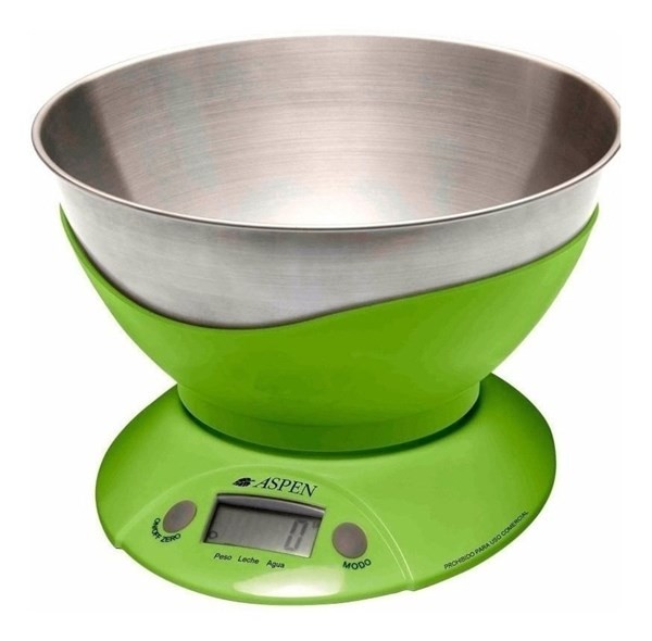 Balanza de Cocina Digital Aspen Ek3555 Pesa Hasta 3 kg Verde #1