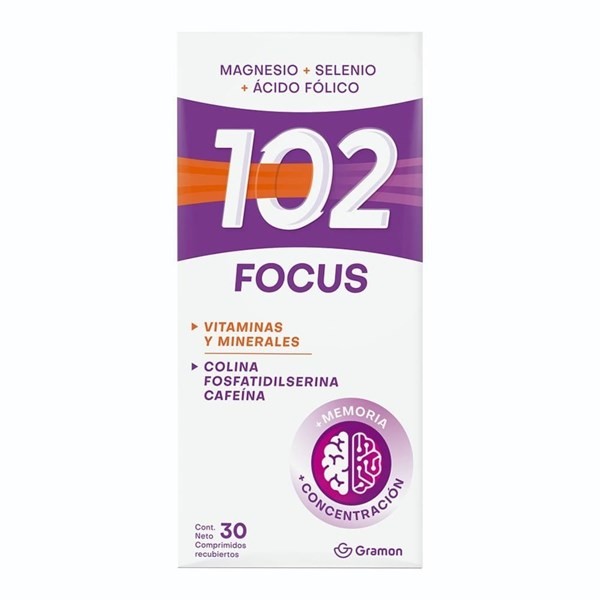 Suplemento Dietario 102 Focus x 30 comprimidos