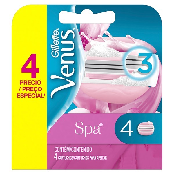Cartuchos Para Afeitar Gillette Venus Spa x 4 un #1