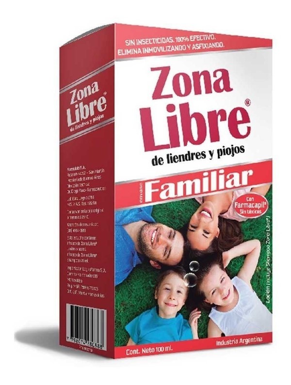 Zona Libre Familiar Liendres Piojos Loción Y Shampoo 1U #1