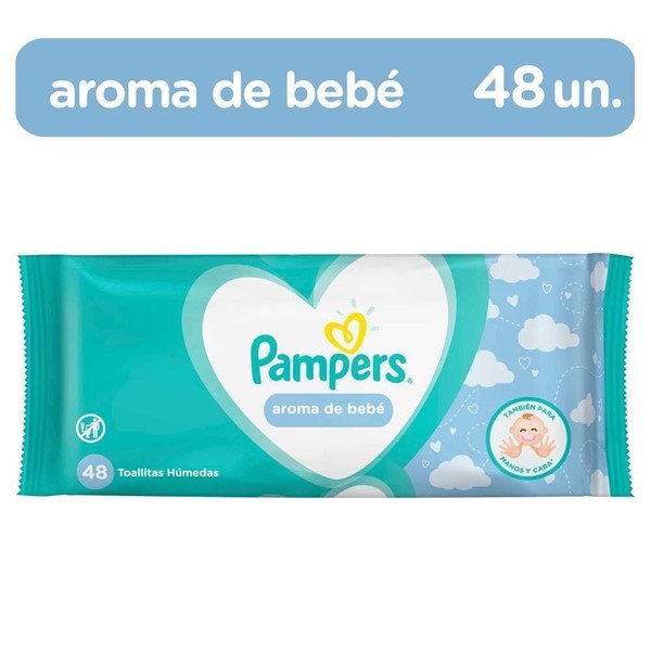 Pampers Toallitas Limpiadoras Húmedas Fresh Clean X 48 un
