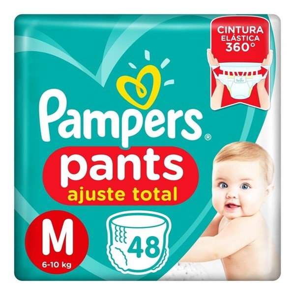 Pampers Pañales Pants Talle m (48 Unidades) #1
