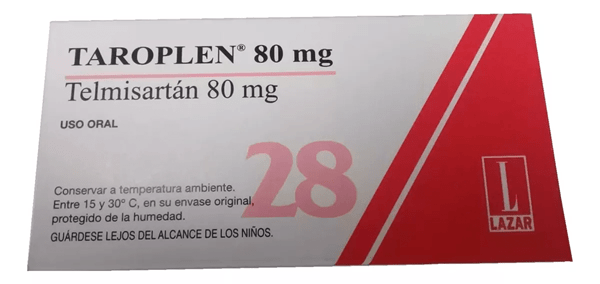 Taroplen 80 Mg | 28 Comprimidos | Telmisartán. #1