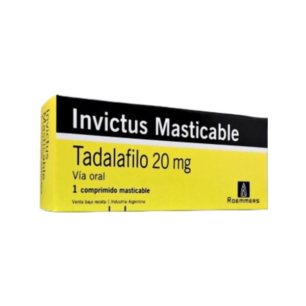 Roemmers Invictus Masticable Tadalafilo 20 Mg x 1 Comp #1