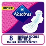Nosotras Toallitas Higénicas Buenas Noches Invisible X 8 U | Unico #2