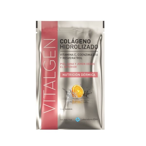 Ena Vitalgen Colageno Hidrolizado Sobre Sabor Naranja
