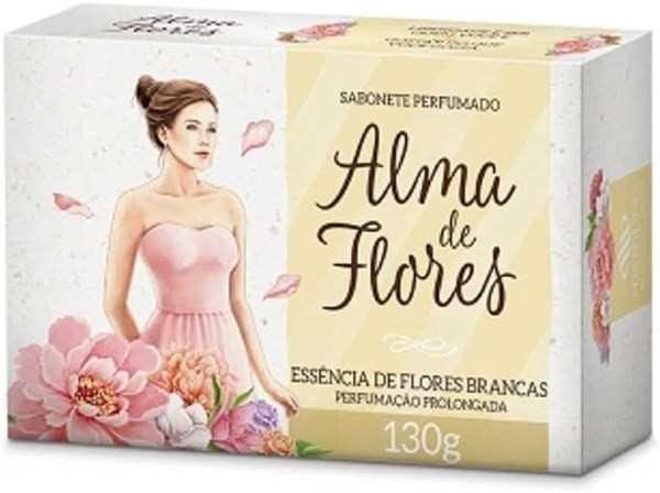 Alma de Flores Jabón en Barra Flores Blancas | 130 gramos