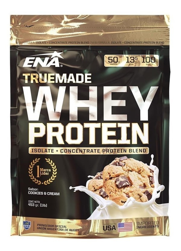 Ena Suplemento Deportivo Whey Protein Sabor Cookies & Cream 453 gr alt