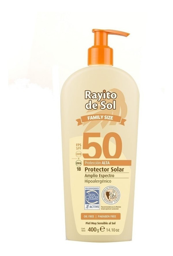 Rayito de Sol Protector Solar Oil Free Emulsión Fps50 400 gr alt