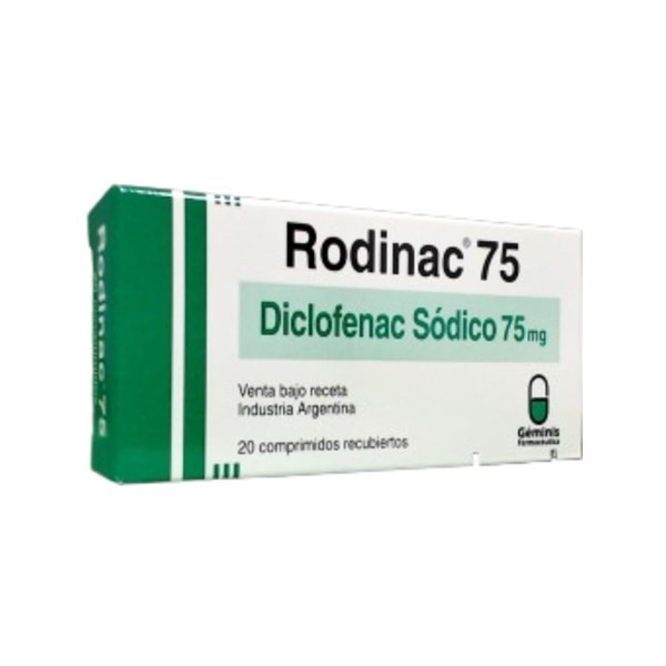 Géminis Farmacéutica Rodinac 75 Diclofenac Sódico x 20 Comp #1